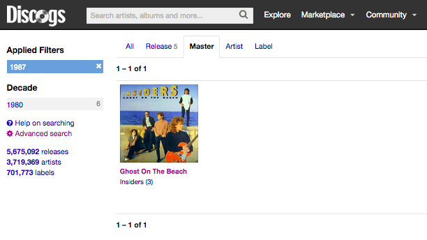 Discogs Insiders Search